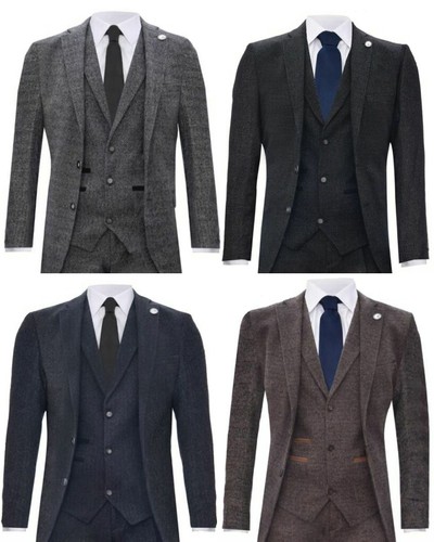 Mens piece tweed suit - piece,
