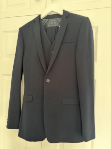 Asos navy 3piece suit - asos,