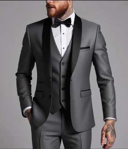 Mens piece tweed suit grey - piece,