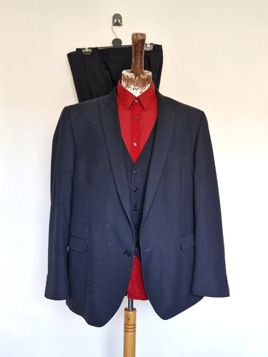 Next plain navy blue mans - next, 3pc