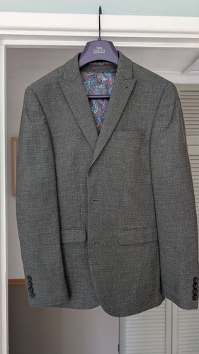 Men chequered piece suit - chequered, 3
