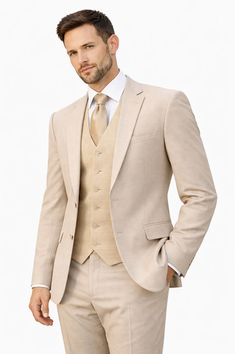 Beige wool piece - wool,