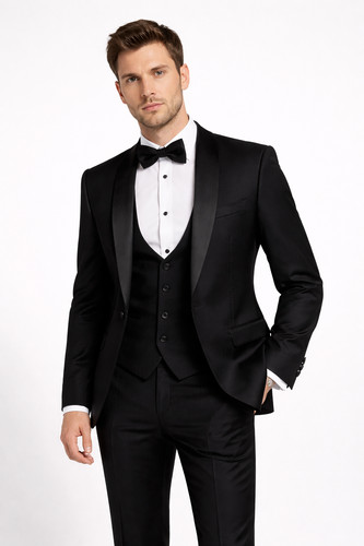 Ben sherman black tuxedo - black,