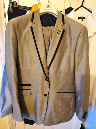Cavani men grey piece suit - grey, 3-piece