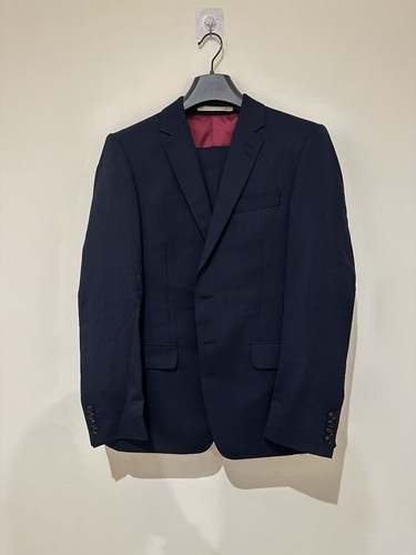 Men navy 3 piece suit - m&s, 3-piece