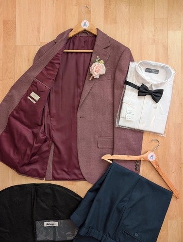 Moss bros mauve and - and,