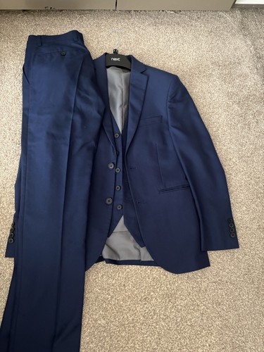 Men navy suit piece - suit, set