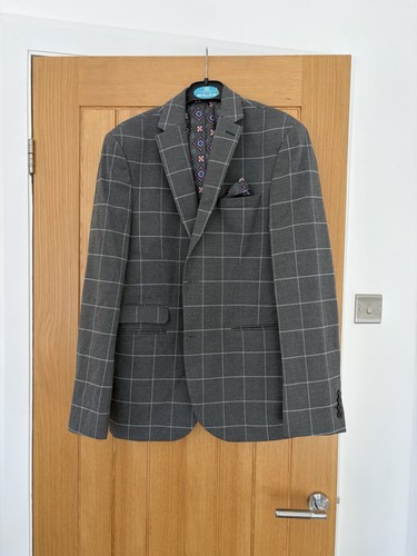 Next grey checkered men - checkered, men's