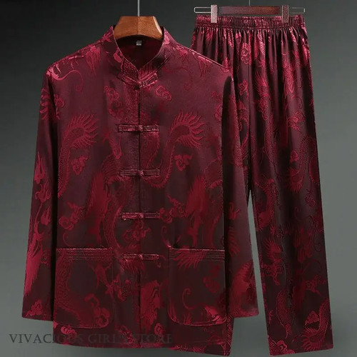 Men dragon jacquard tang - men's,