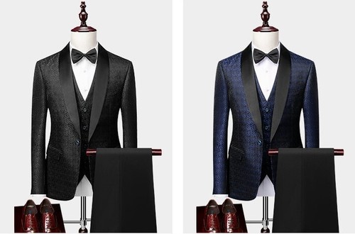 Slim fit piece groom wedding - slim,